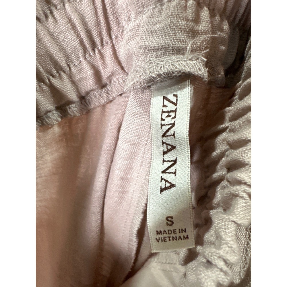 Zenana Women Ash Mocha Wide Leg Drawstring Waist Textured Pants Small - Picture 6 of 9